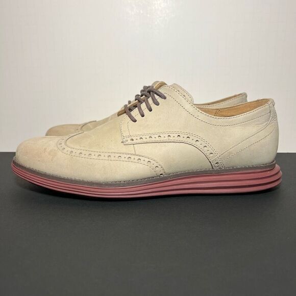 Mens COLE HAAN Original Grand OS Wingtip Oxford Shoes / Size 9.5 Medium - Picture 3 of 9
